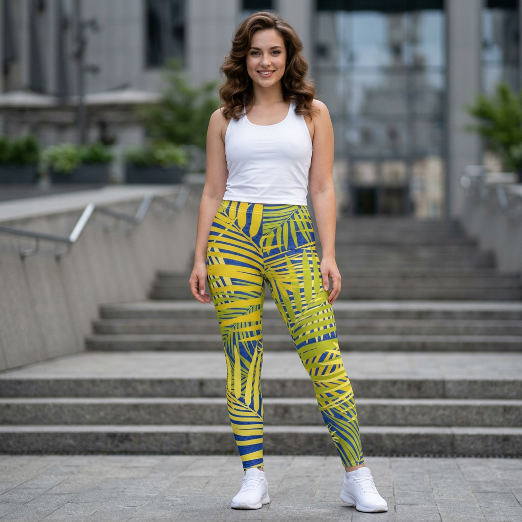 Women's Cut & Sew Casual Leggings (AOP)