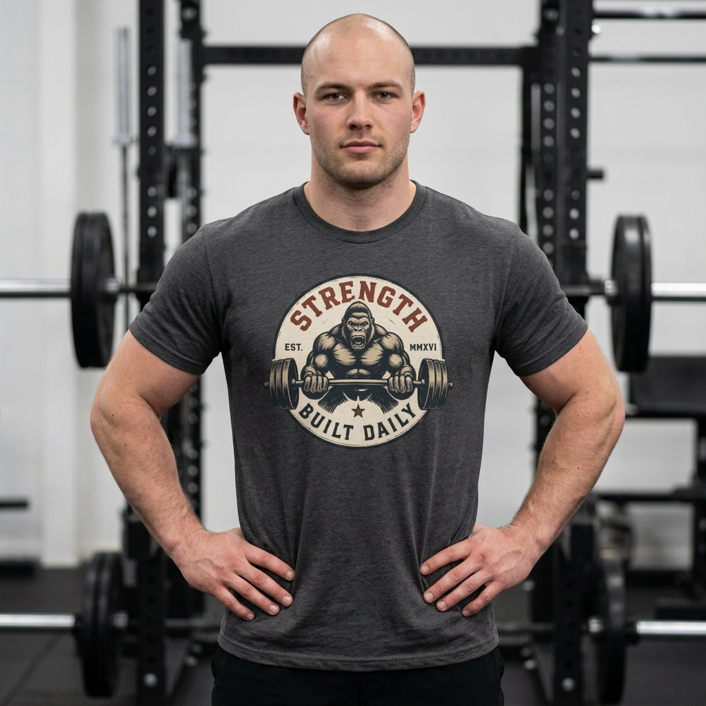 Strength Training Graphic T-Shirt — Gym & Fitness Tee