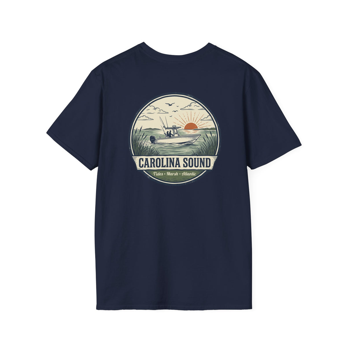 Carolina Sound Nautical 'NC' Chest Logo