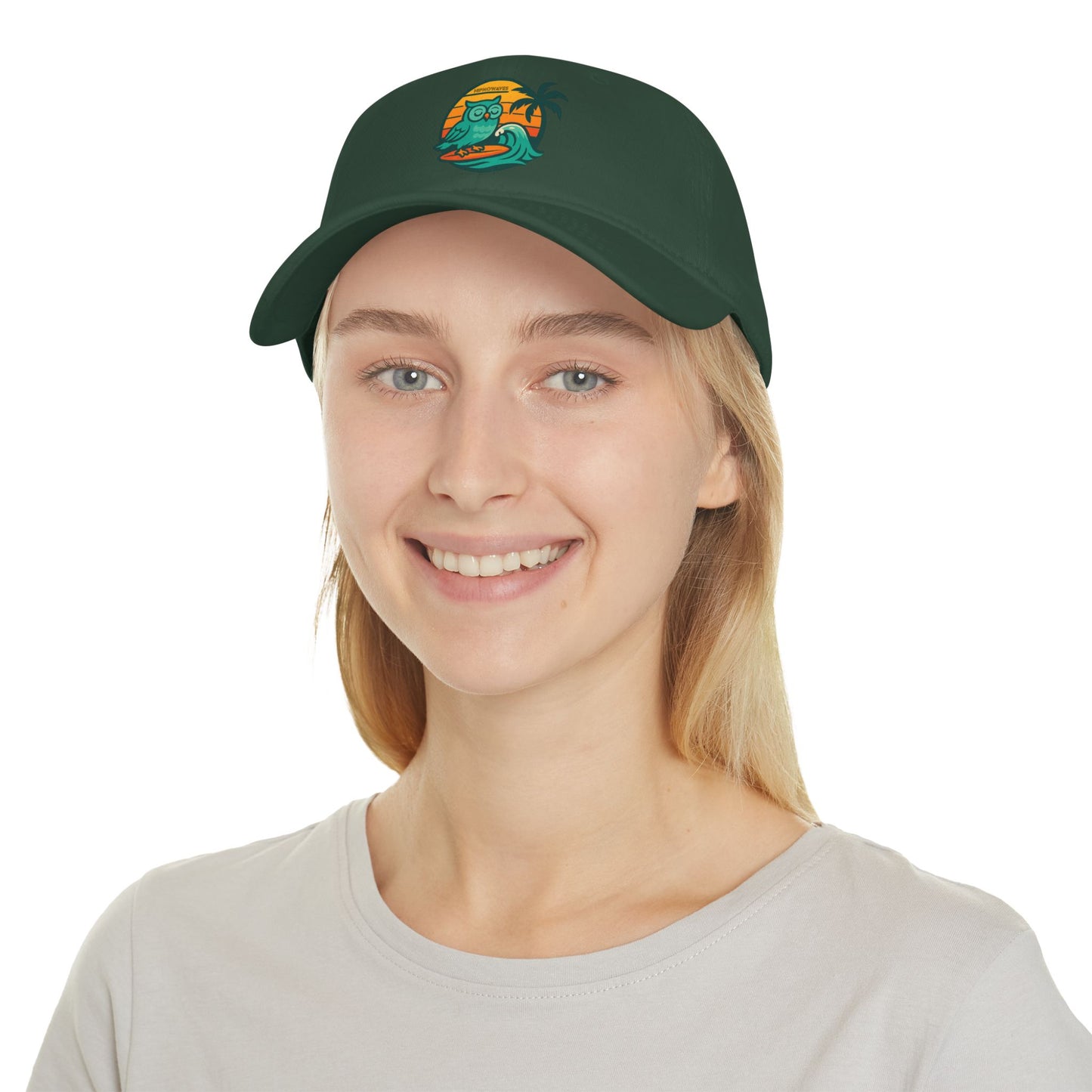Tropical Owl Low Profile Baseball Cap