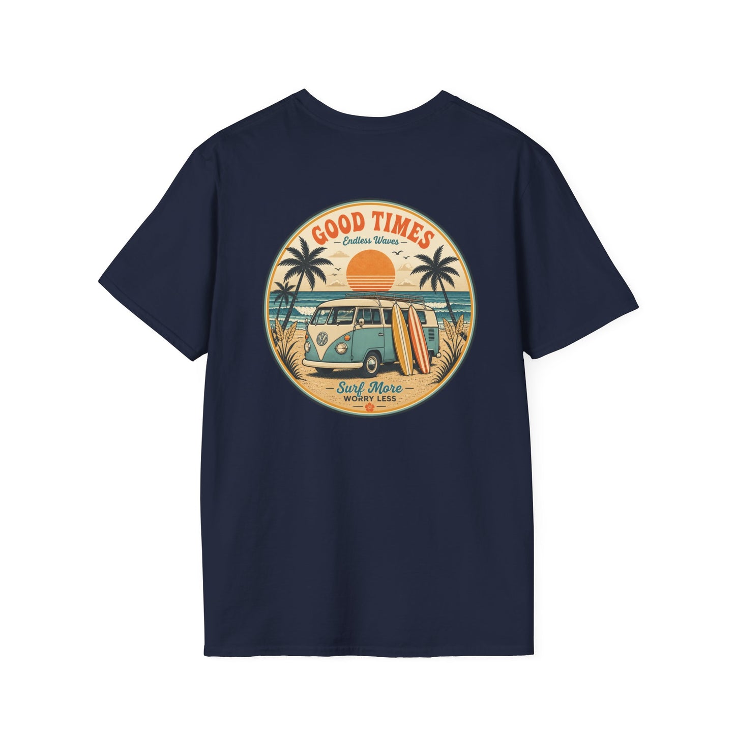 Retro Surf Van T-Shirt — Coastal Beach Graphic Tee