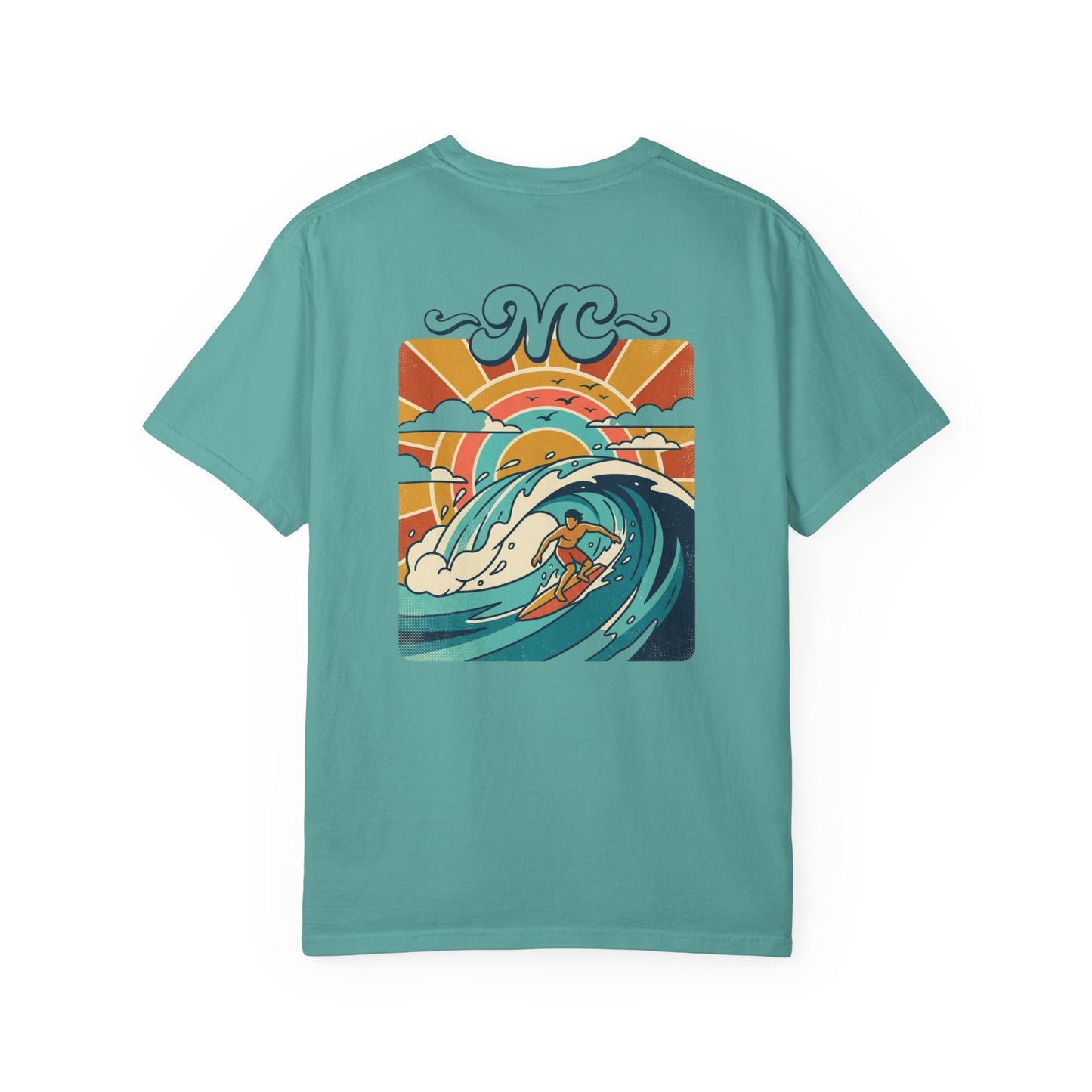 NC Surf Wave Graphic T-Shirt | Retro Coastal Tee