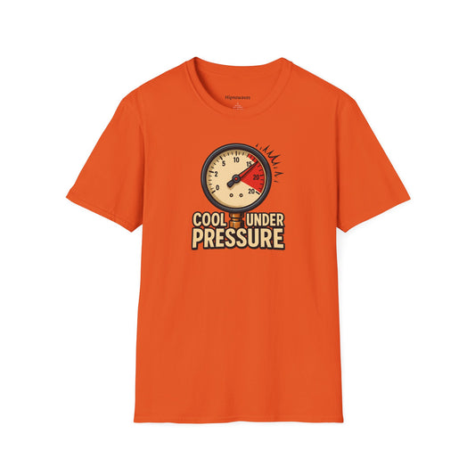Cool Under Pressure T-Shirt | Unisex Softstyle Tee, Motivational Shirt, Casual Wear, Funny Apparel