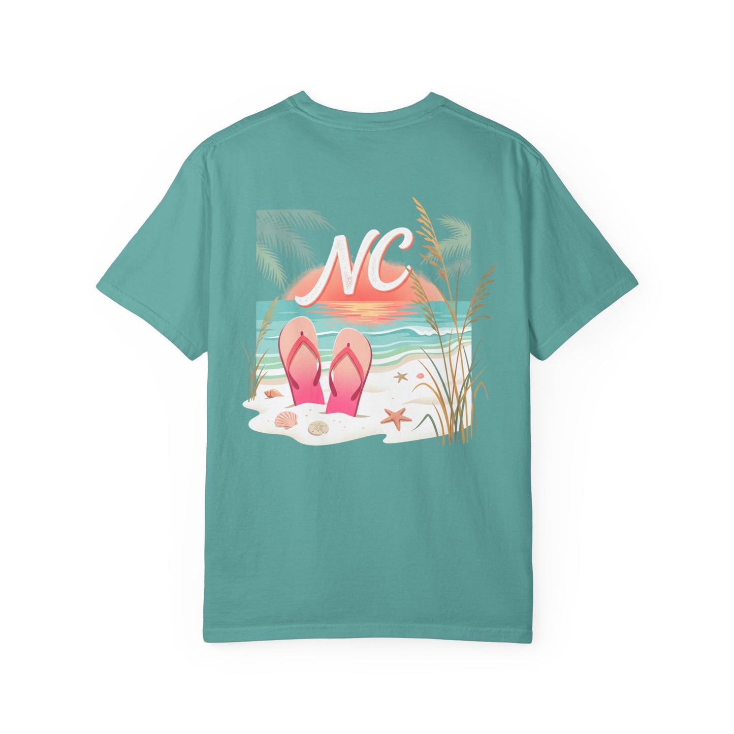 NC Beach Flip-Flop T-Shirt — Coastal Vacation Tee