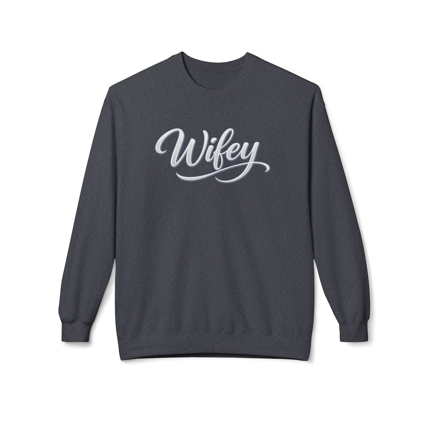 Wifey Crewneck Sweatshirt — Cozy Bridal Pullover for Newlyweds & Bachelorette Gifts