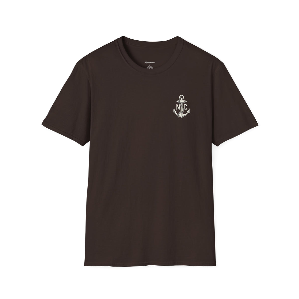 Carolina Coastal Night Tide T-Shirt — Vintage NC Anchor Chest Graphic Tee