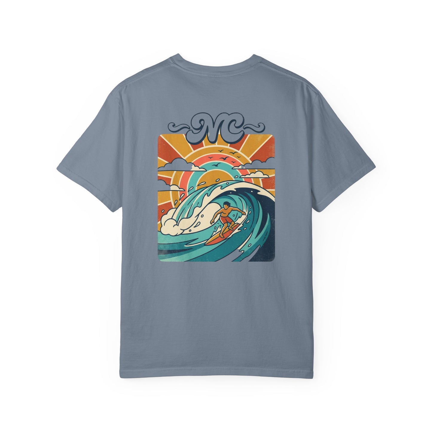 NC Surf Wave Graphic T-Shirt | Retro Coastal Tee