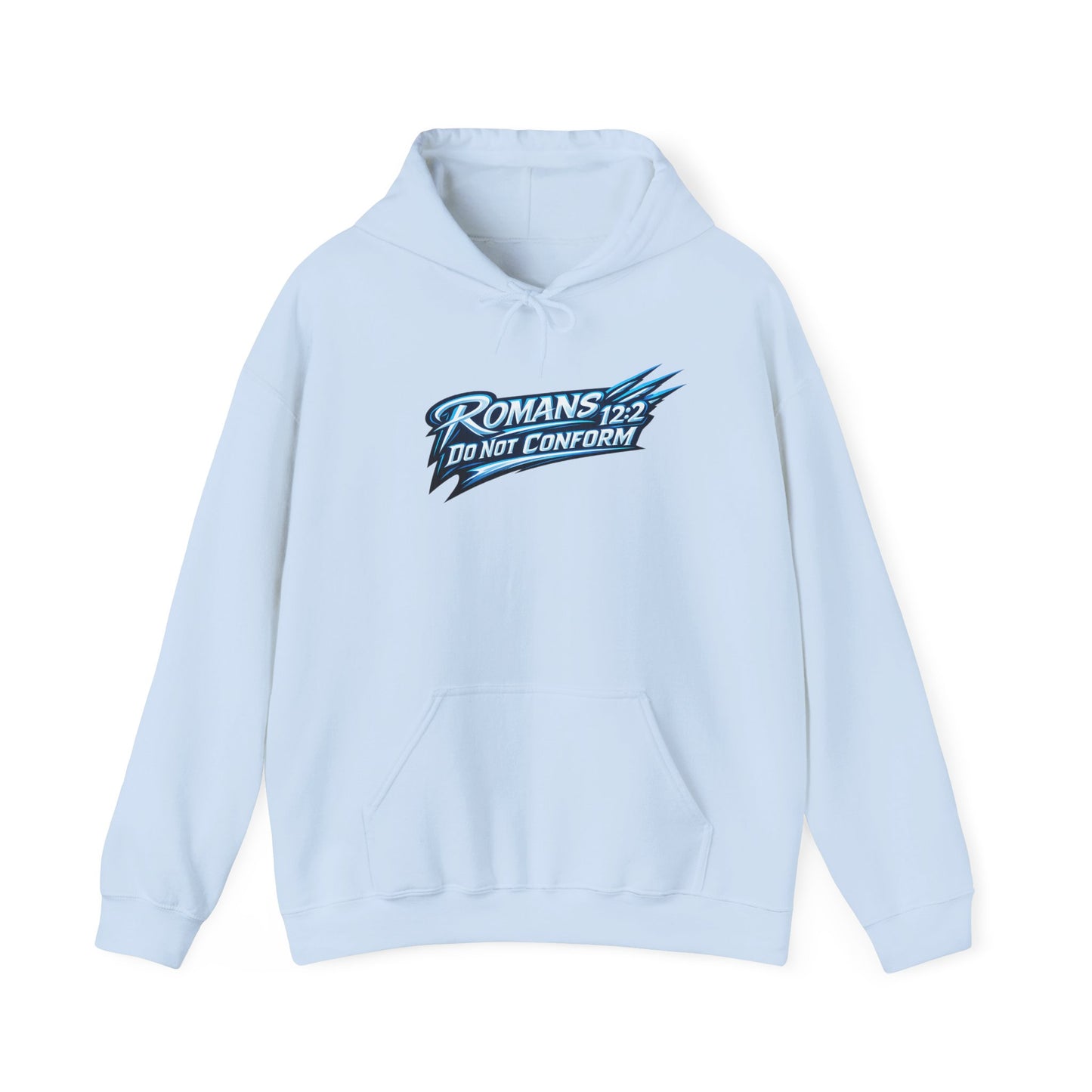 Romans 12:2 "Do Not Conform" Hoodie — Christian Faith Graphic Hoodie