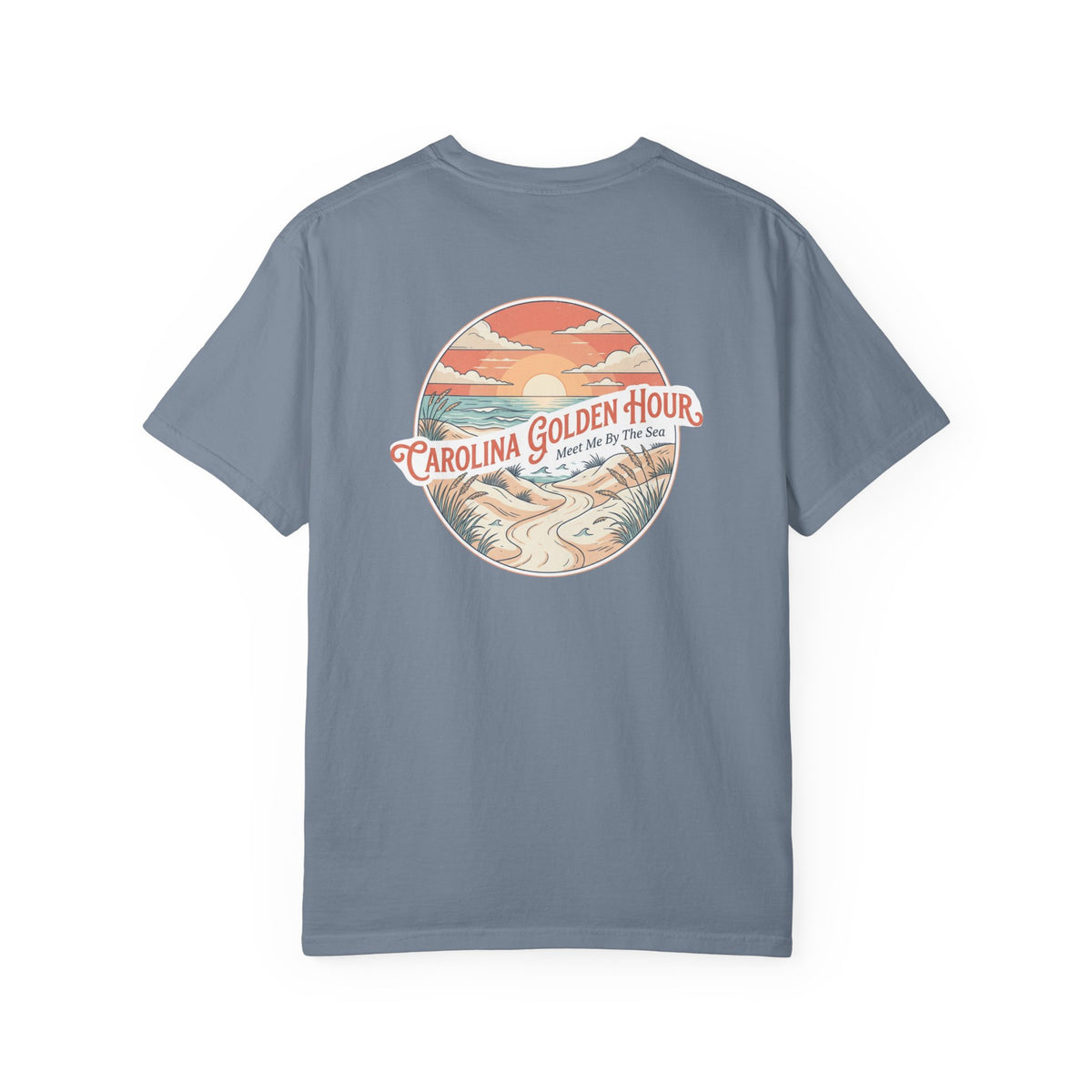 Carolina Golden Hour Anchor T-Shirt — Beach Sunset Graphic Tee