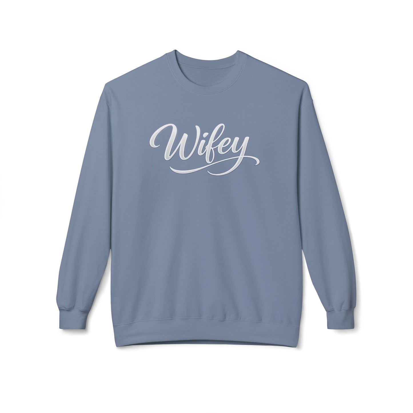 Wifey Crewneck Sweatshirt — Cozy Bridal Pullover for Newlyweds & Bachelorette Gifts