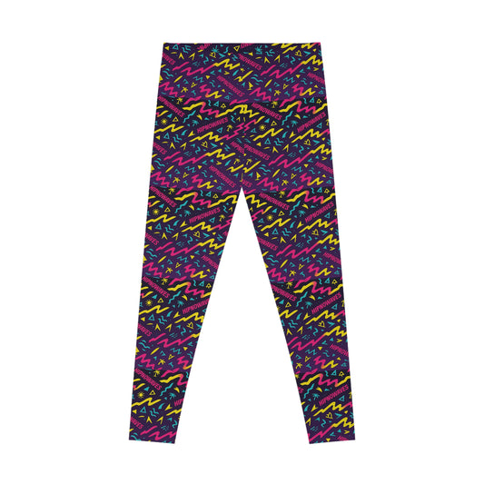 Vibrant Stretchy Leggings | Colorful Workout Pants, Yoga Leggings, Casual Wear, Activewear Gifts, Festival Fashion