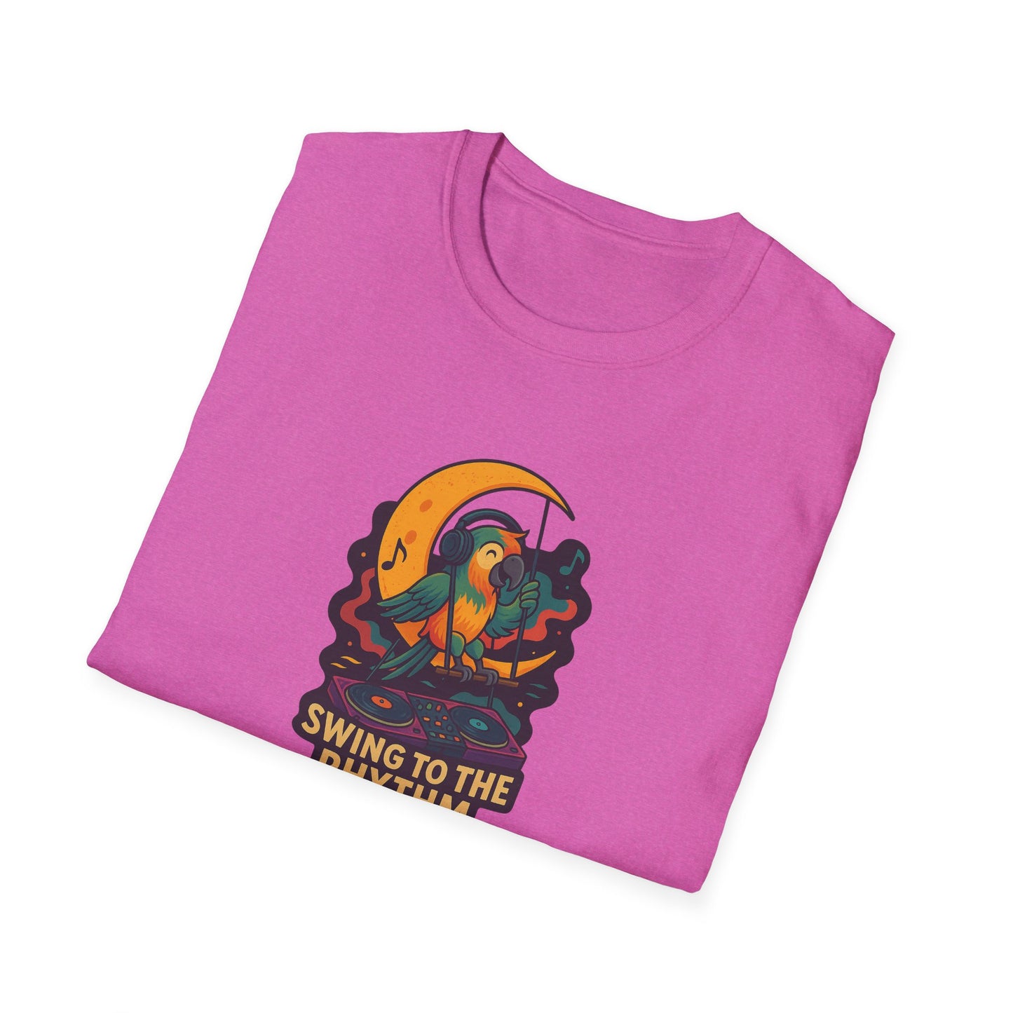Parrot DJ Unisex Softstyle T-Shirt