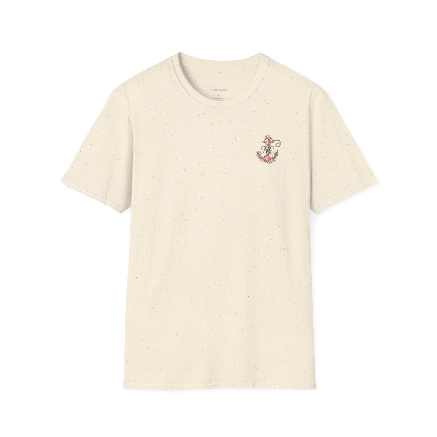 Anchor Monogram T-Shirt — Nautical Initials Beach Tee