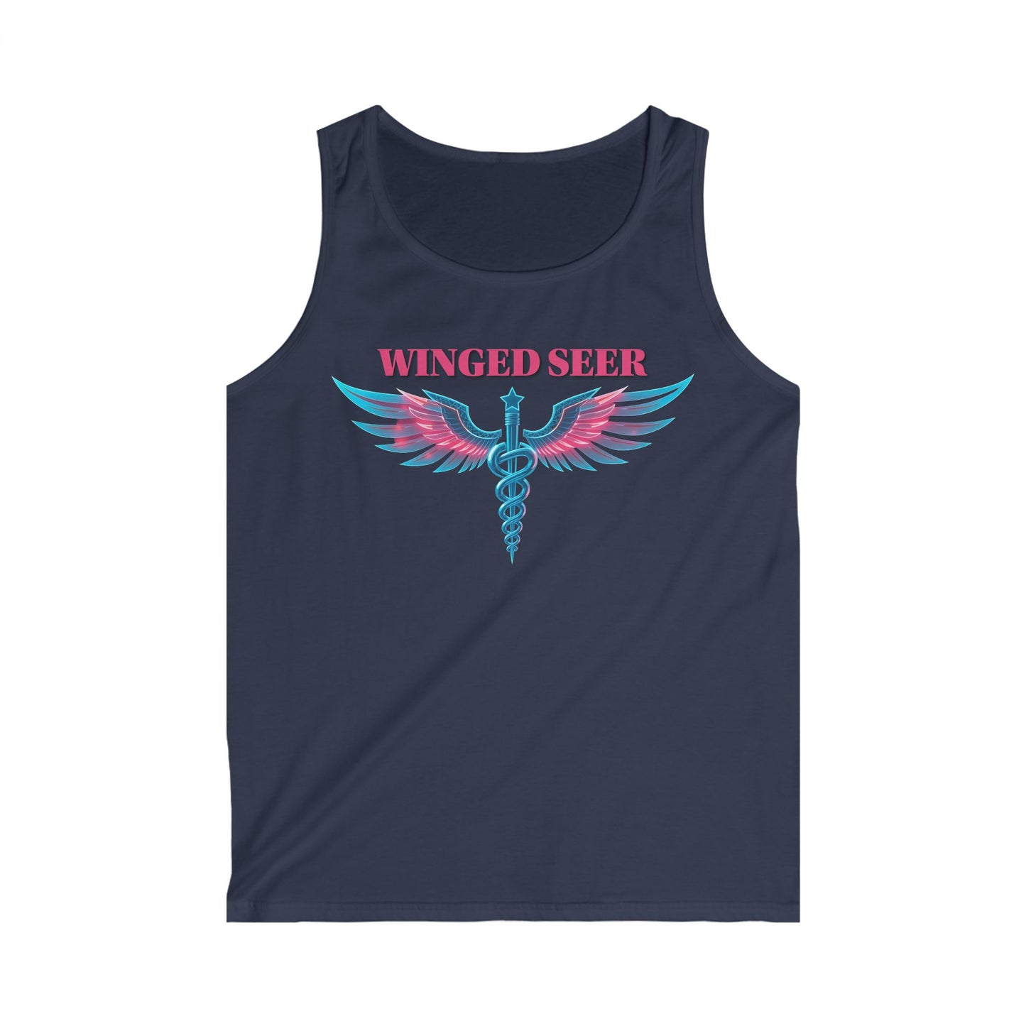 Men's Winged Seer Tank Top | Boho Style Tee, Gym Wear, Festival Fashion, Spiritual Gift, Casual Summer Outfit