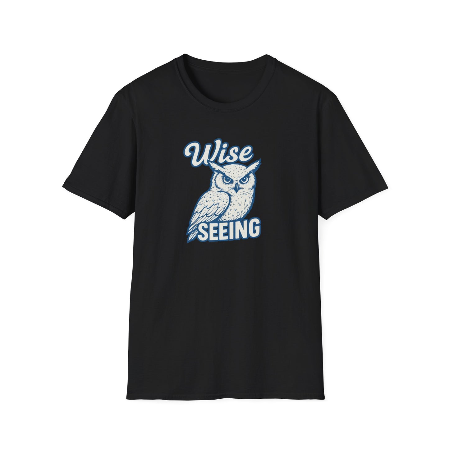Wise Seeing Owl T-Shirt — Vintage Owl Graphic Tee