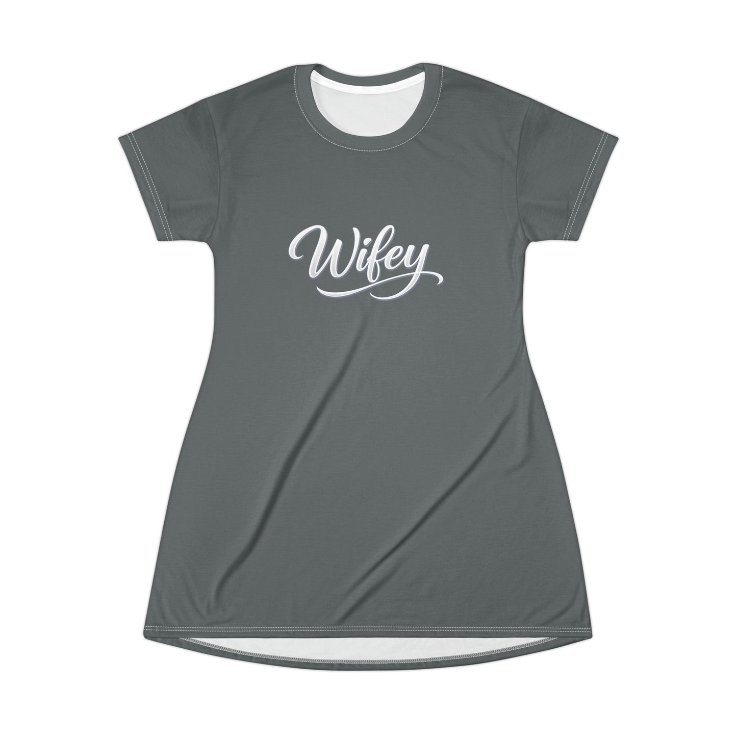 Wifey T-Shirt Dress – Casual Bridal & Newlywed Lounge Dress