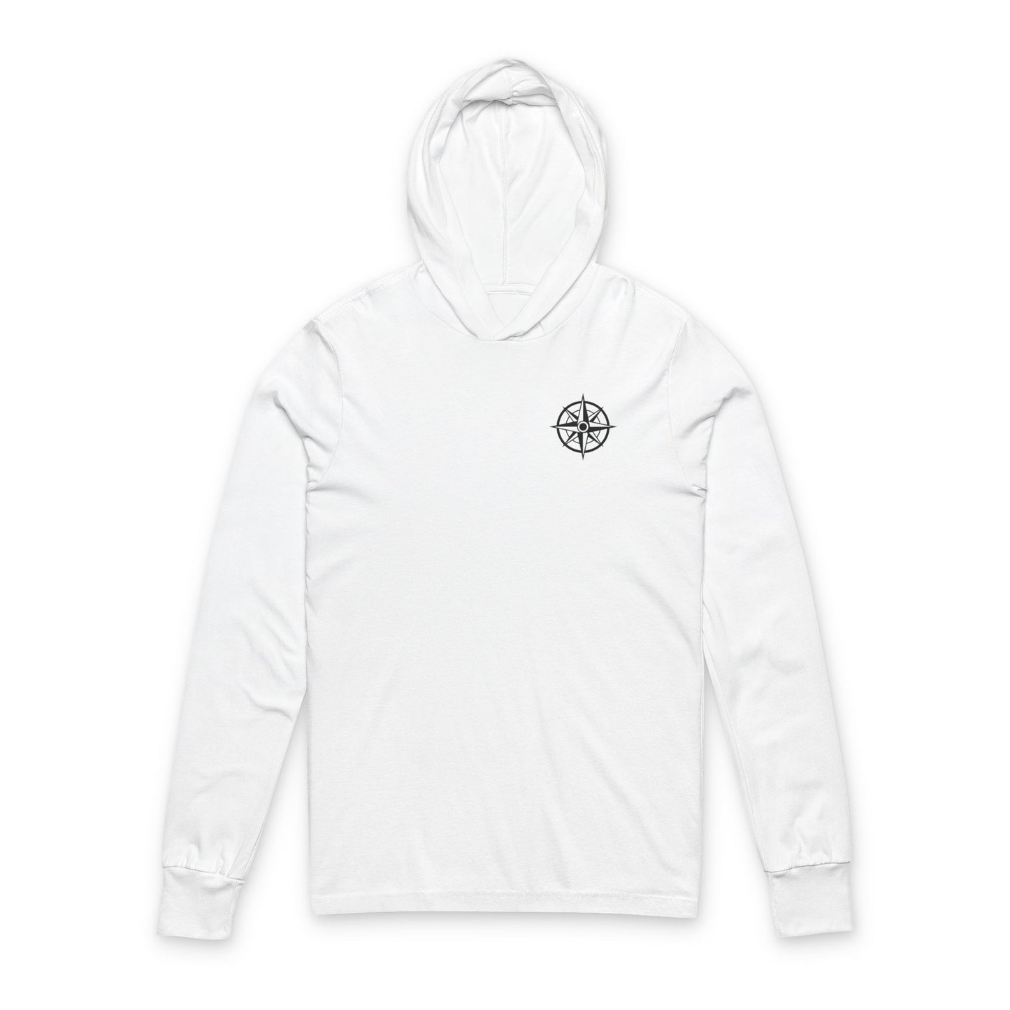 Hooded Long Sleeve Tee — 'Catch the Feeling HipnoWaves' Vintage Surf Graphic
