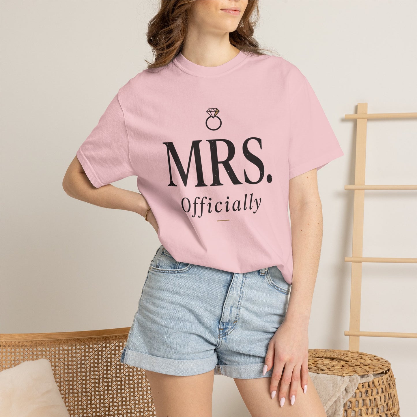 Mrs. Officially T-Shirt — Brides-to-Be Engagement Tee