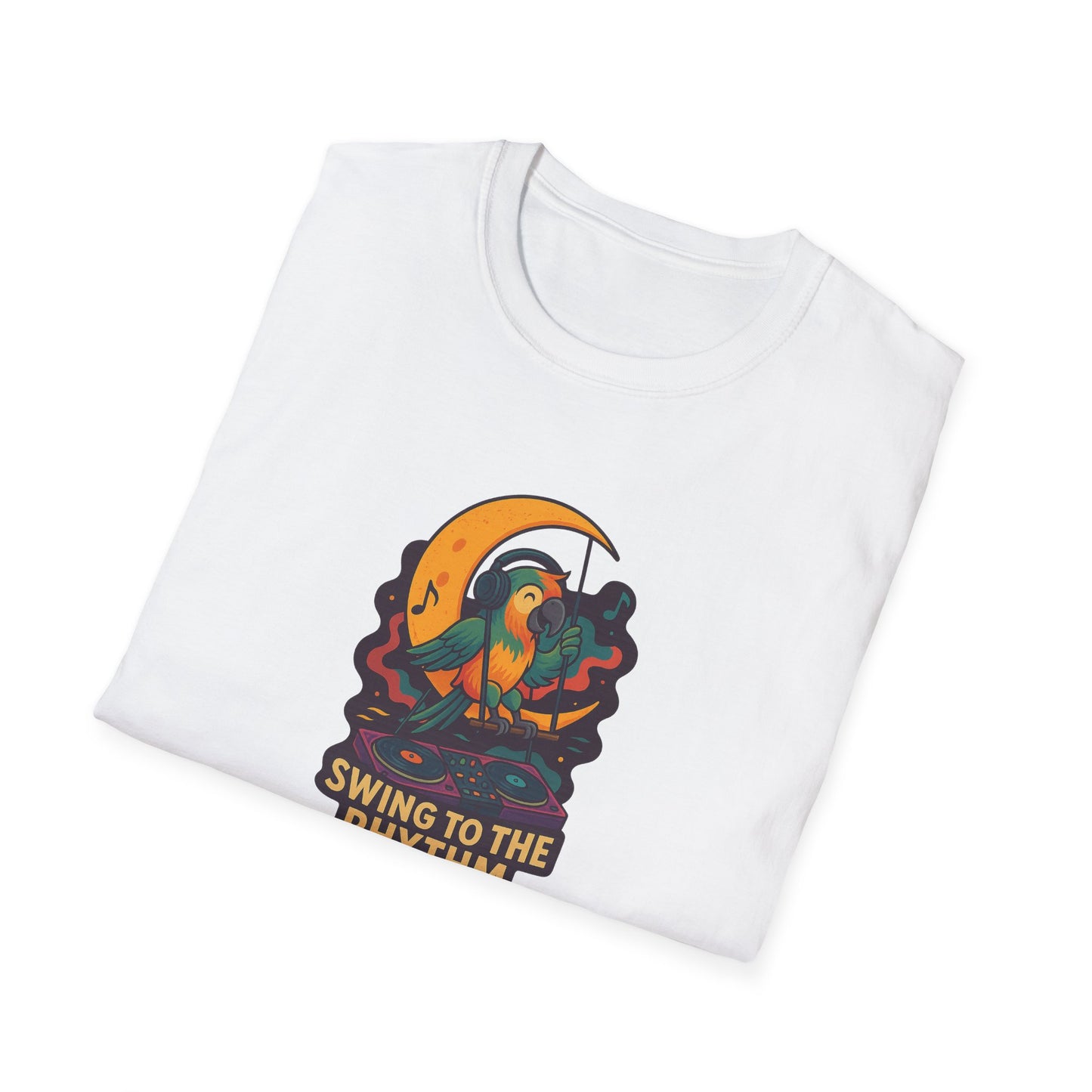 Parrot DJ Unisex Softstyle T-Shirt