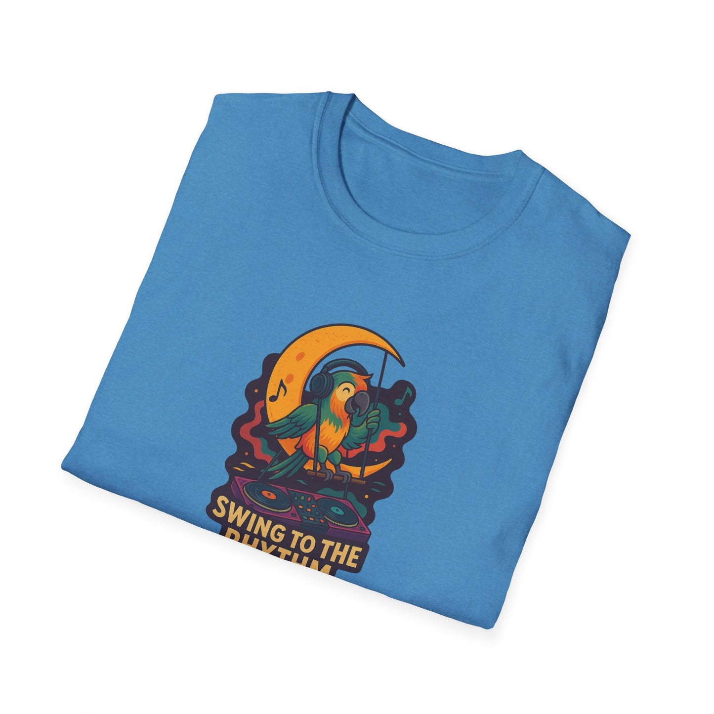 Parrot DJ Unisex Softstyle T-Shirt