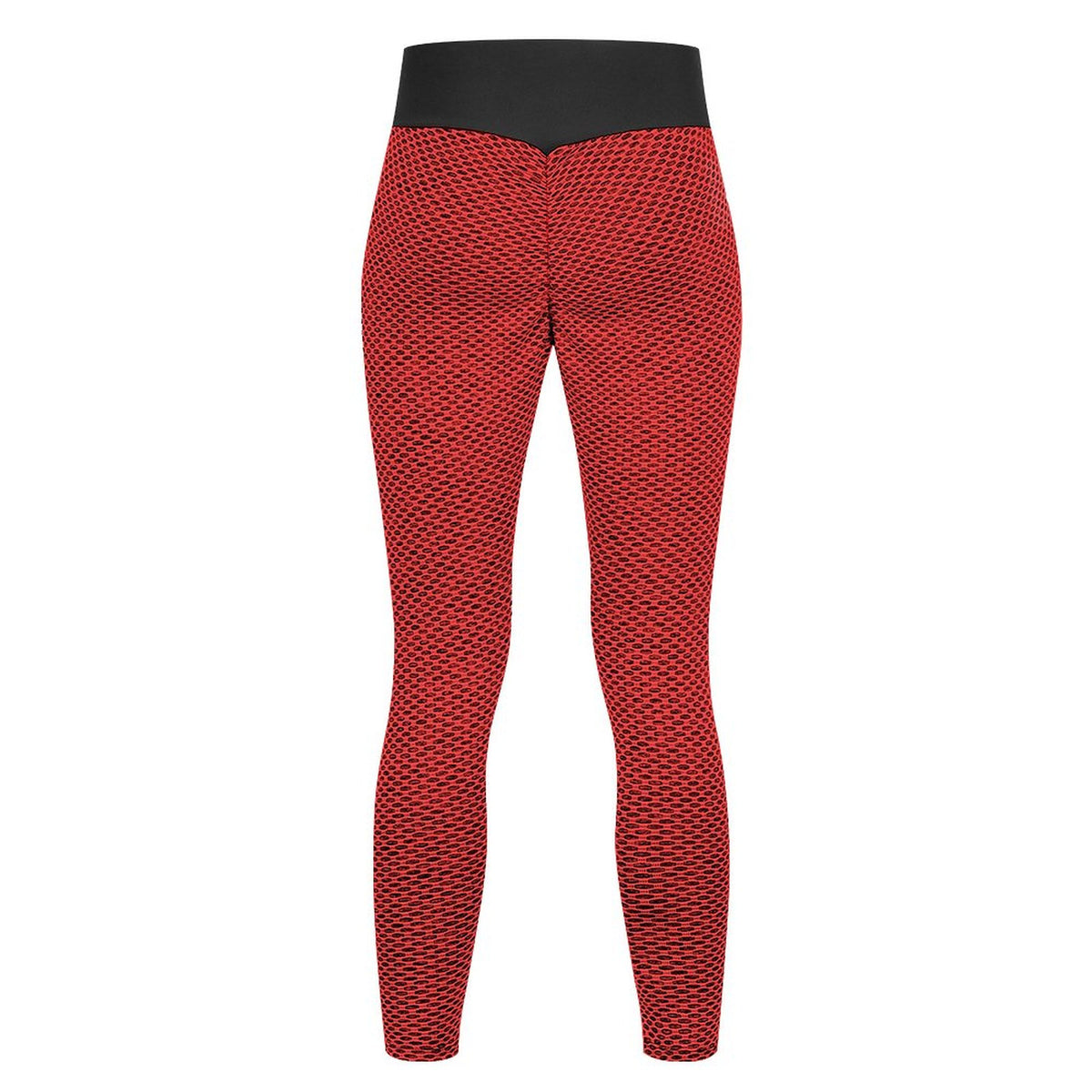 Custom Printed Honeycomb Textured Yoga Pants for Women (All-Over Printing)