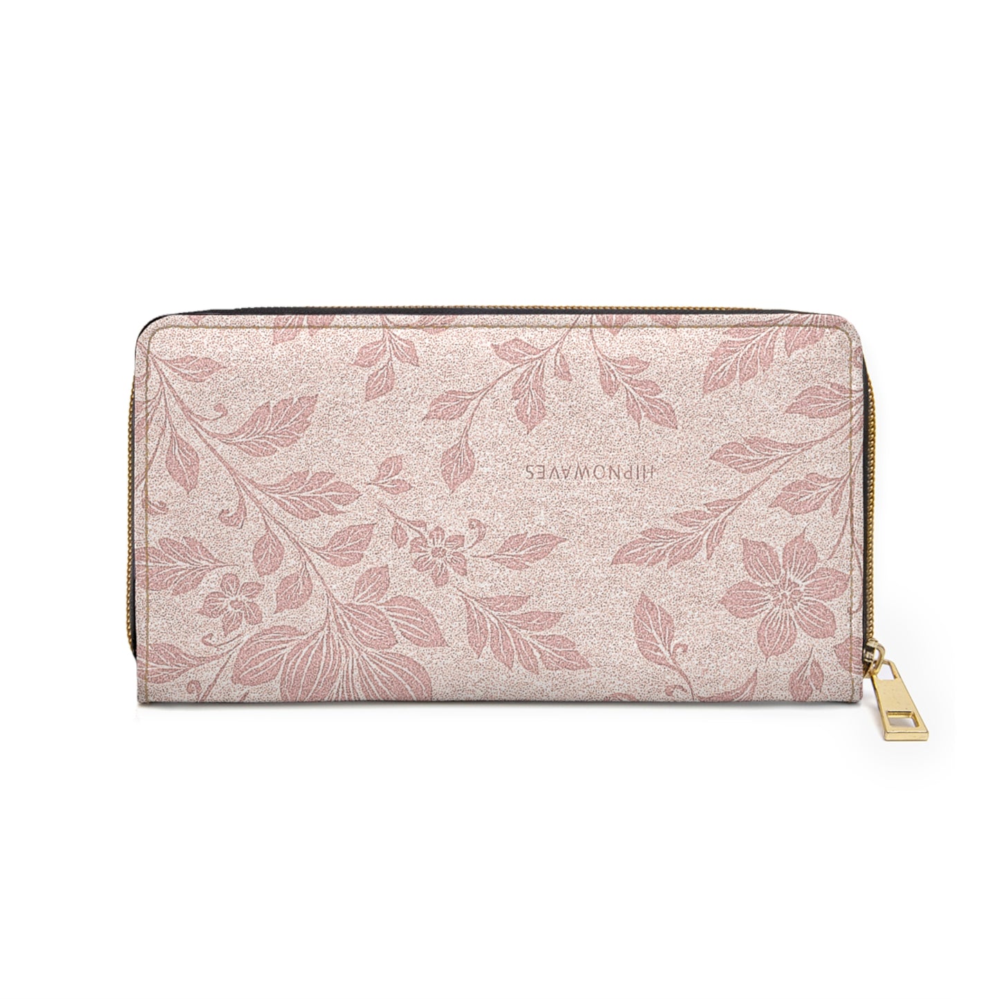 Floral Print Zipper Wallet - Elegant Organizer for Everyday Use