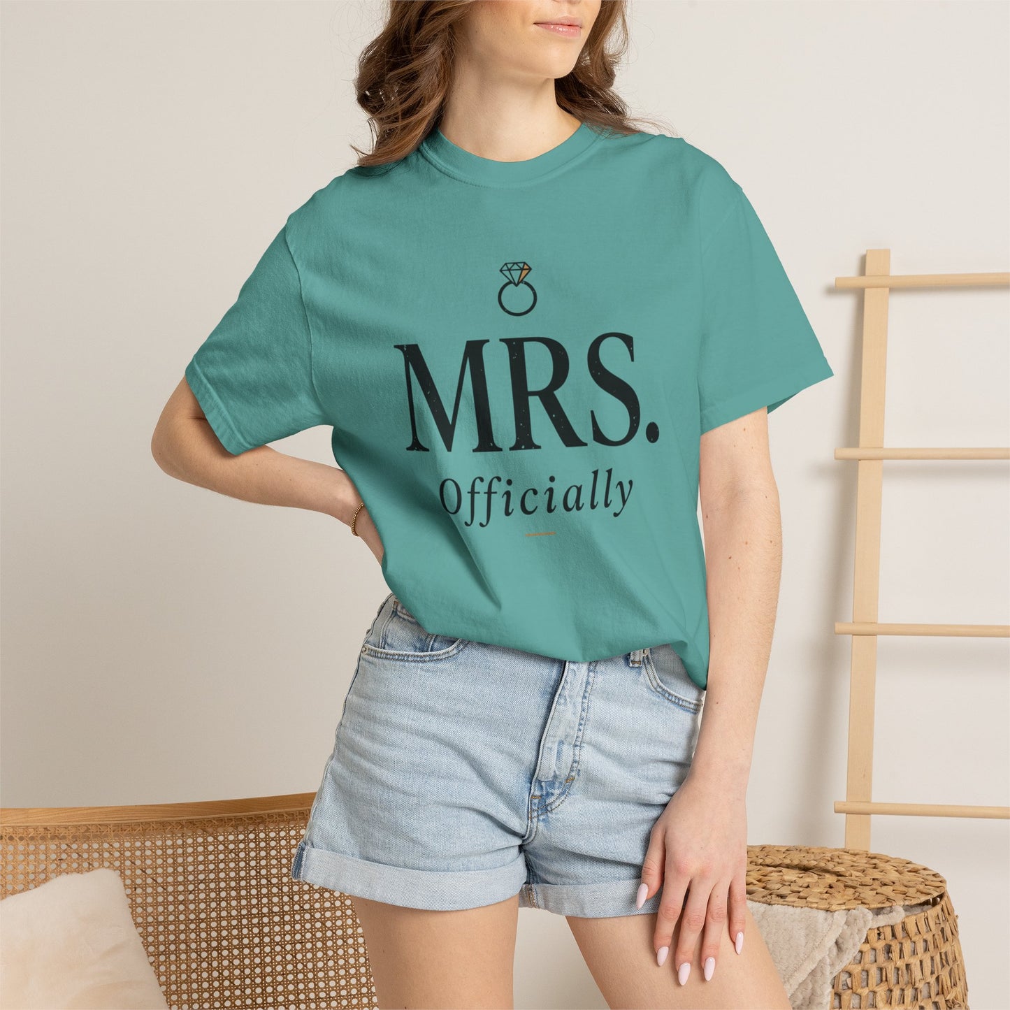 Mrs. Officially T-Shirt — Brides-to-Be Engagement Tee
