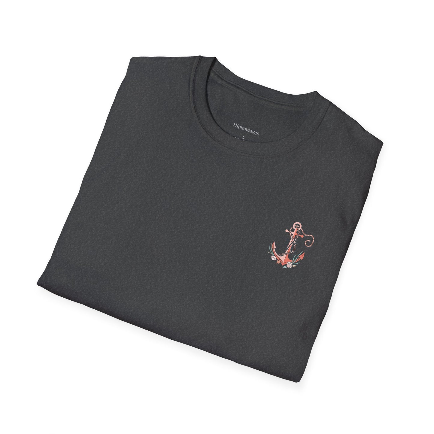 Anchor Monogram T-Shirt — Nautical Initials Beach Tee