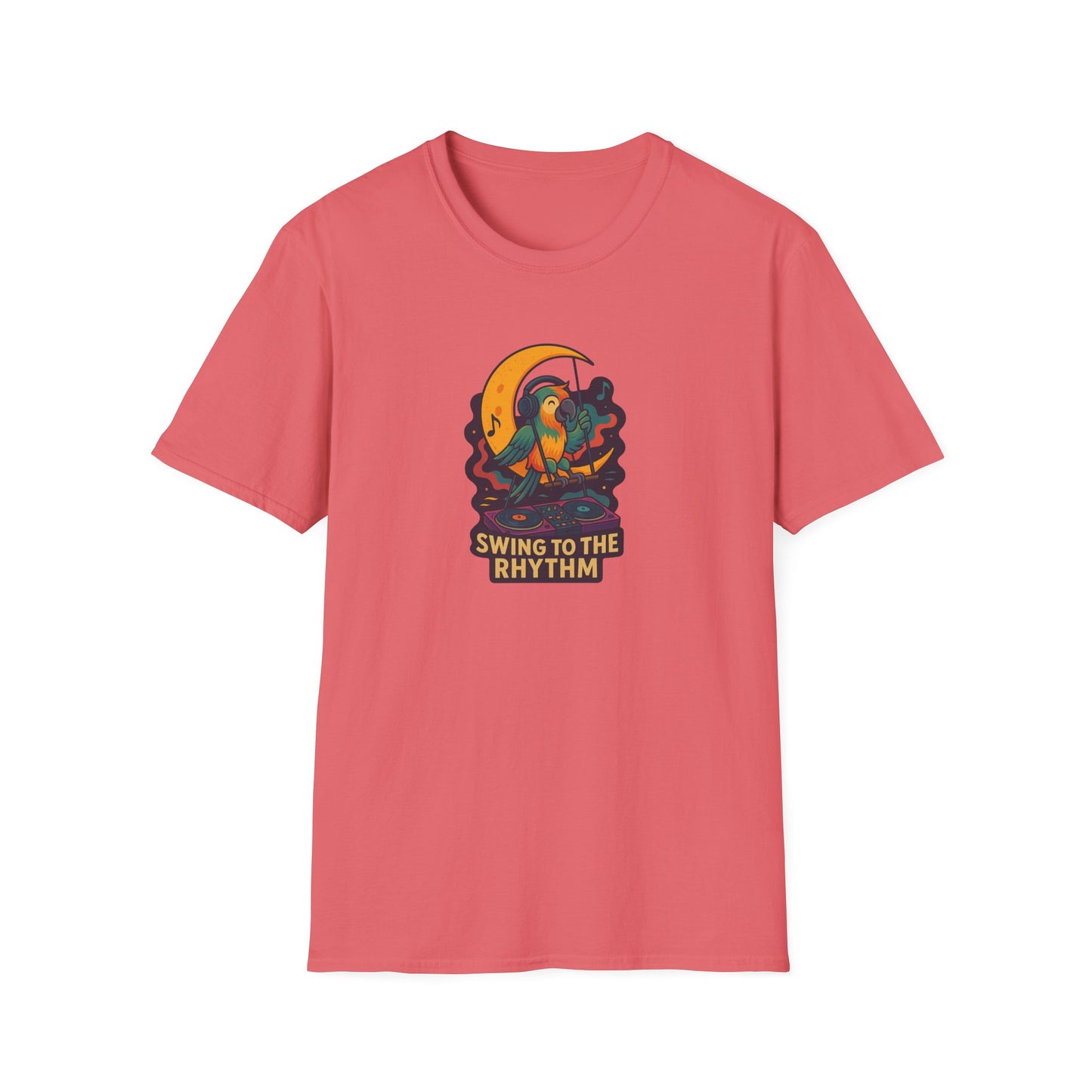 Parrot DJ Unisex Softstyle T-Shirt