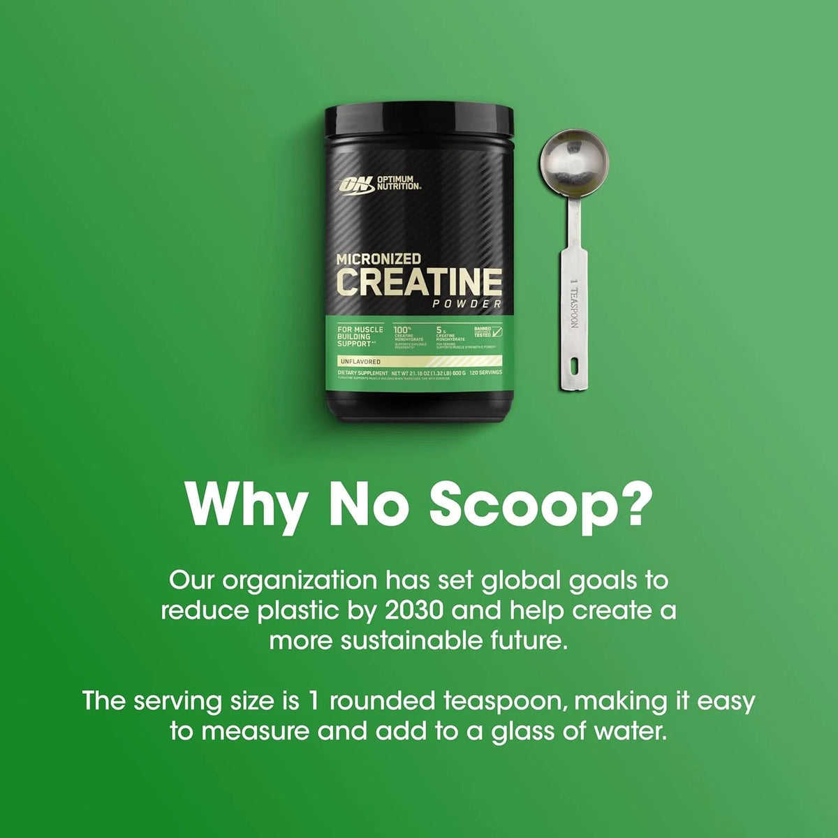 Optimum Nutrition Micronized Creatine Powder – 300g, 60 Servings