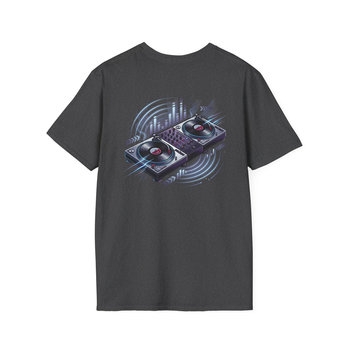 DJ Headphones Logo T‑Shirt — Minimal Electronic Music Tee