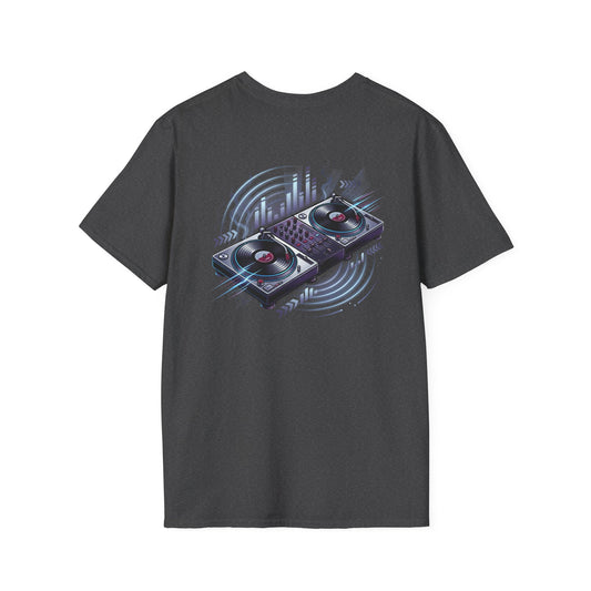 DJ Headphones Logo T‑Shirt — Minimal Electronic Music Tee