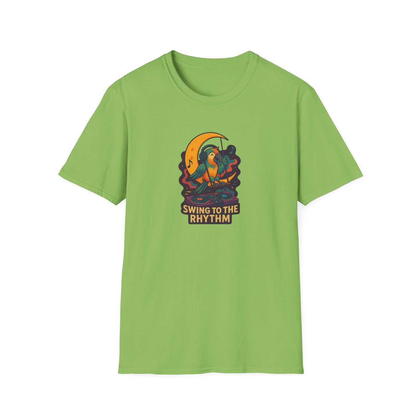 Parrot DJ Unisex Softstyle T-Shirt