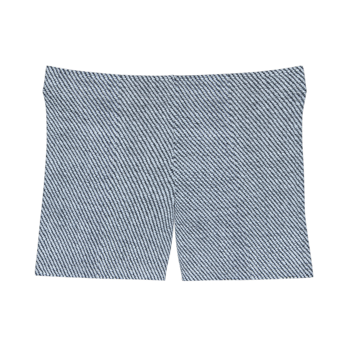 Denim-Stripe Women's AOP Shorts — Casual Summer Lounge & Beachwear