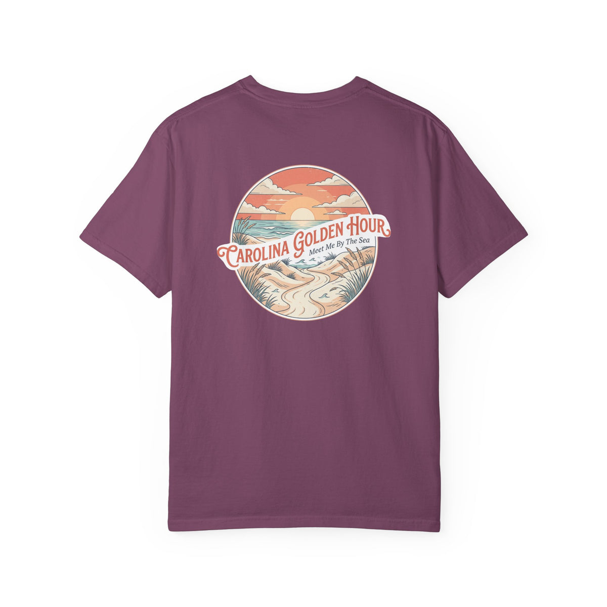Carolina Golden Hour Anchor T-Shirt — Beach Sunset Graphic Tee