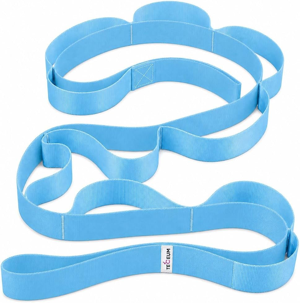 Stretching Strap with 10 Loops for Physical Therapy & Rehab