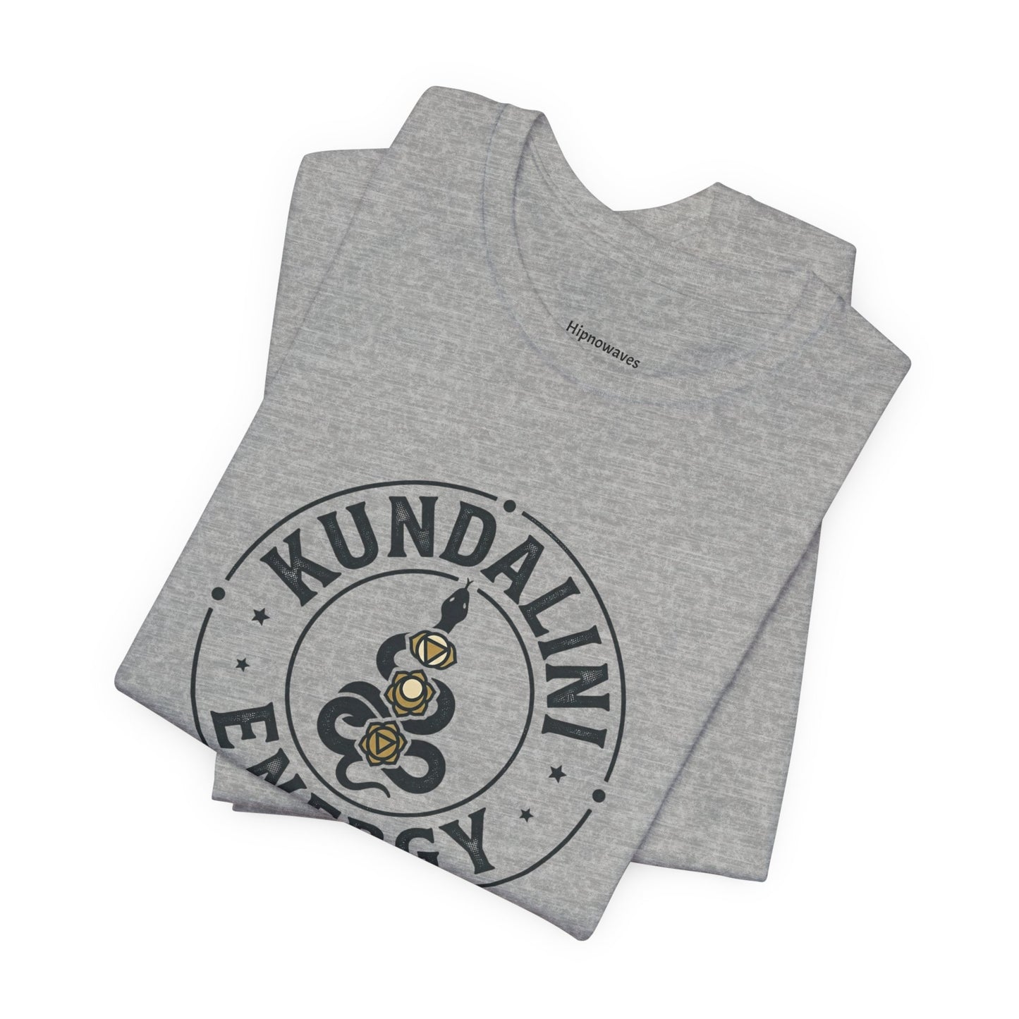 Kundalini Energy T-Shirt — Spiritual Yoga Tee with Chakra Serpent Emblem
