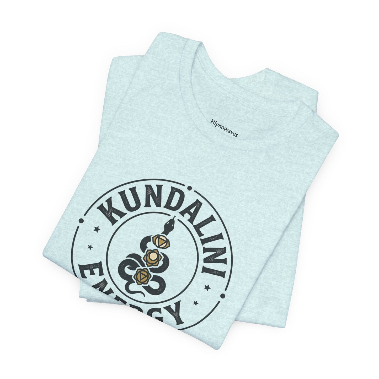 Kundalini Energy T-Shirt — Spiritual Yoga Tee with Chakra Serpent Emblem