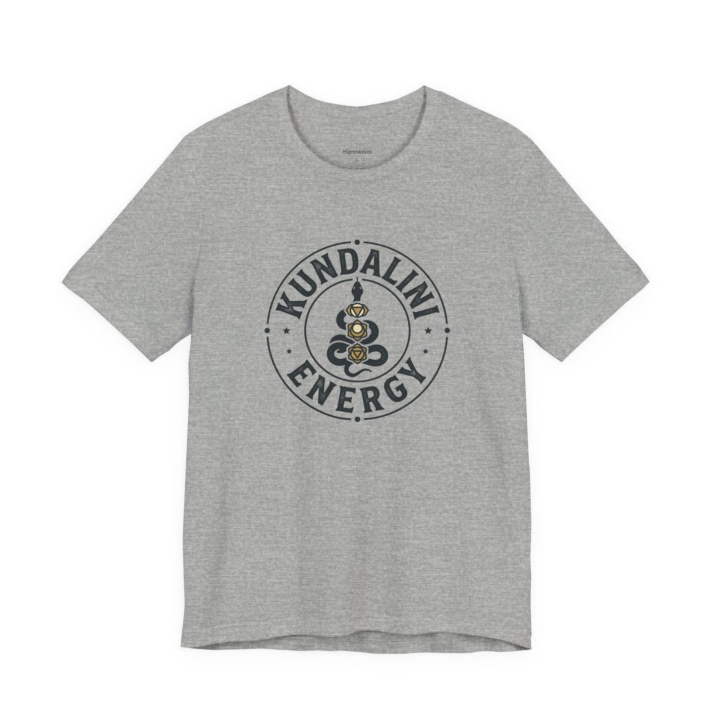 Kundalini Energy T-Shirt — Spiritual Yoga Tee with Chakra Serpent Emblem