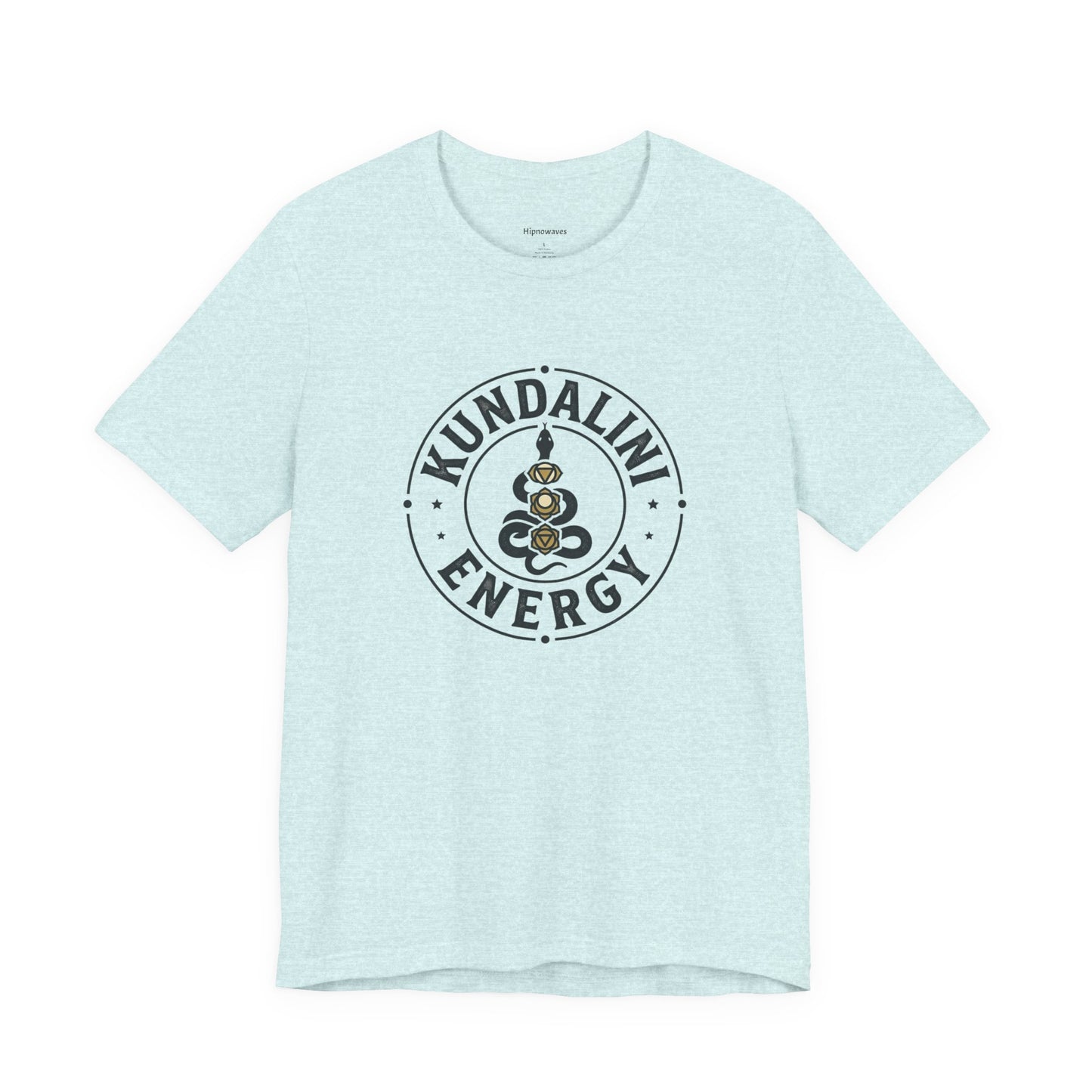 Kundalini Energy T-Shirt — Spiritual Yoga Tee with Chakra Serpent Emblem
