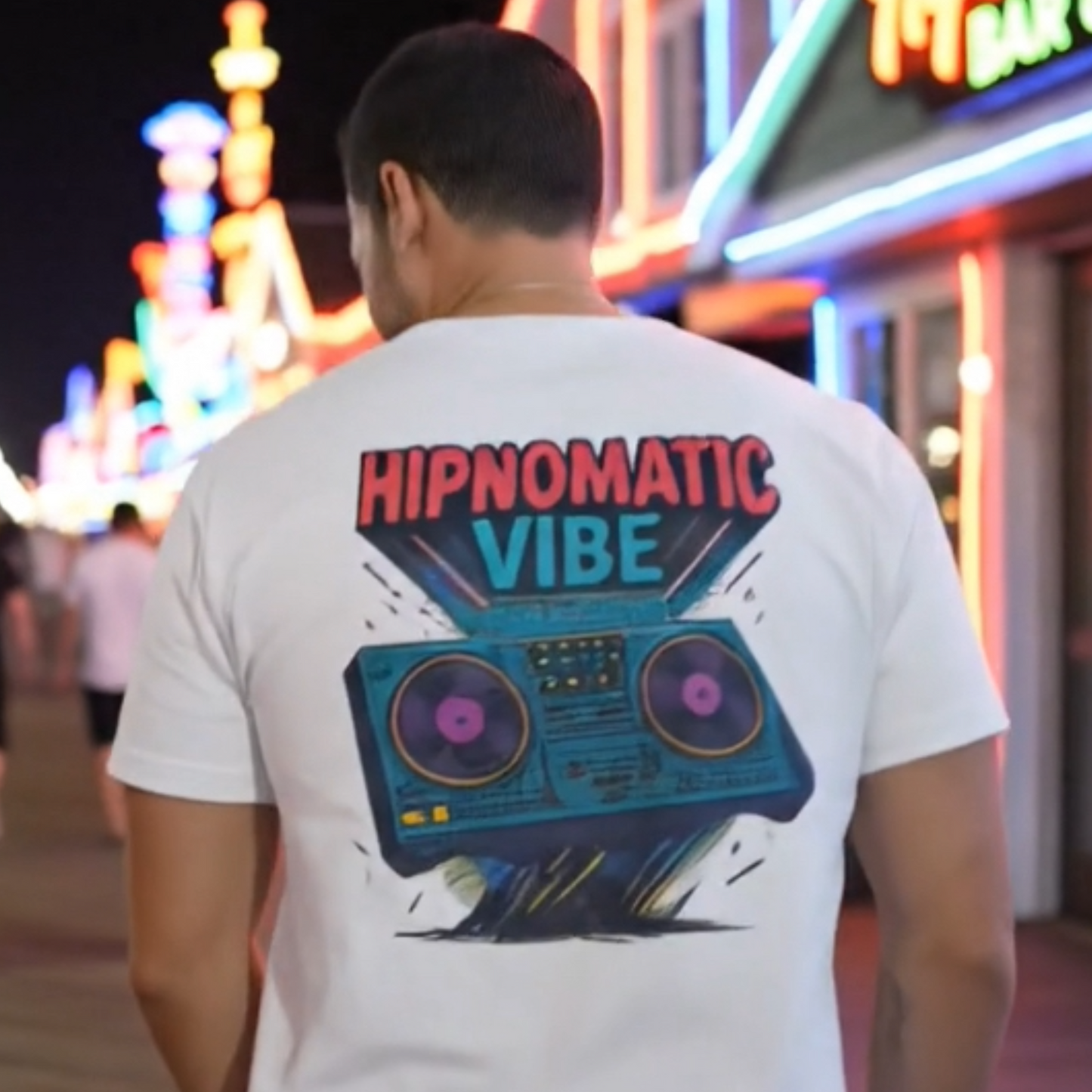 Hipnomatic Vibe Unisex T-Shirt, DJ Shirt, Music Lover Tee, Festival Apparel, Comfortable Casual Wear, Gift for Him/Her