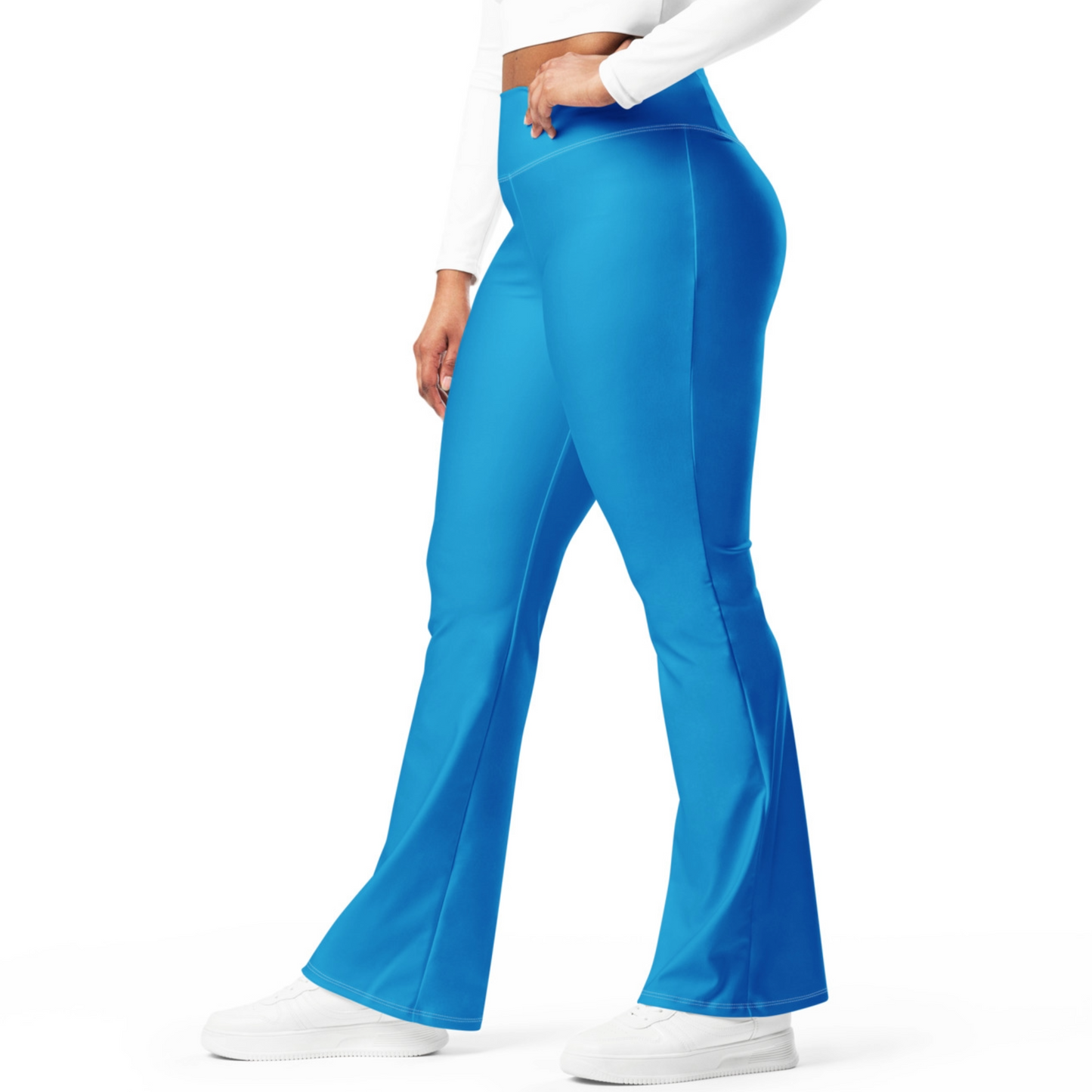 Air Force Navy Flare Leggings — High Waist Yoga Pants | Hipnowaves