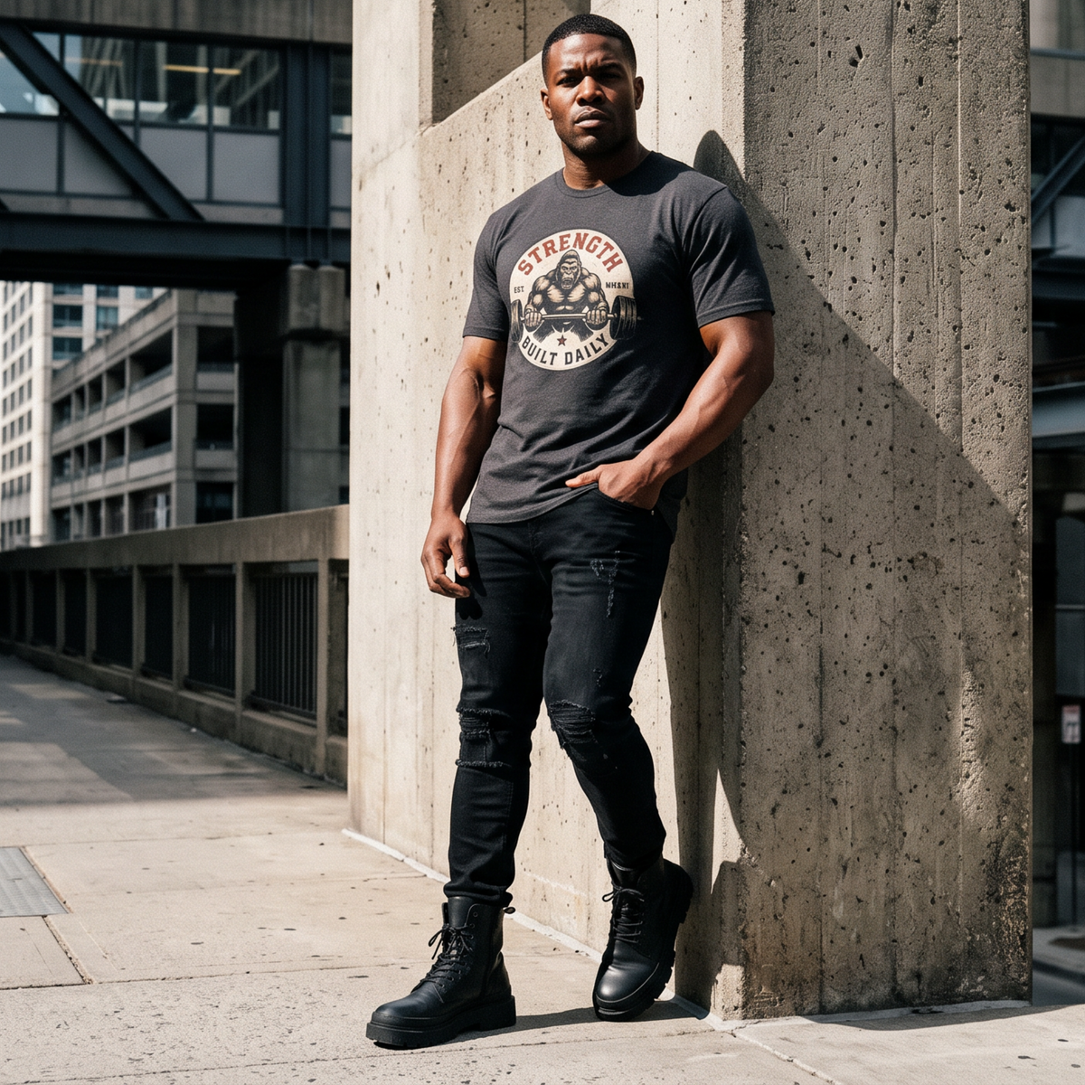 Strength Training Graphic T-Shirt — Gym & Fitness Tee