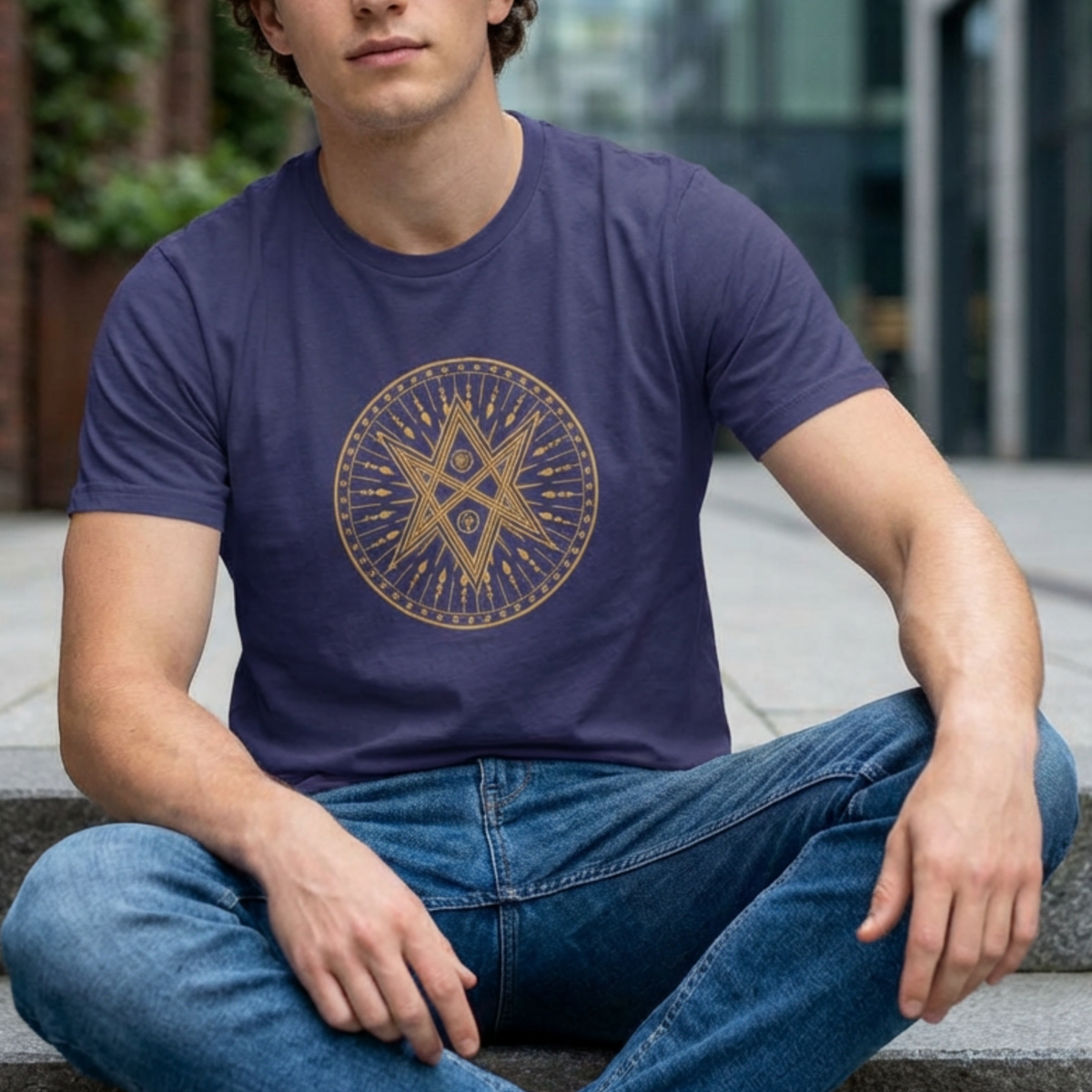 Spiritual Sun Mandala T-Shirt