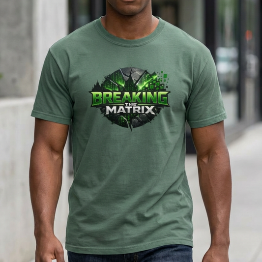 Breaking the Matrix T-Shirt — Sci‑Fi Gamer Graphic Tee