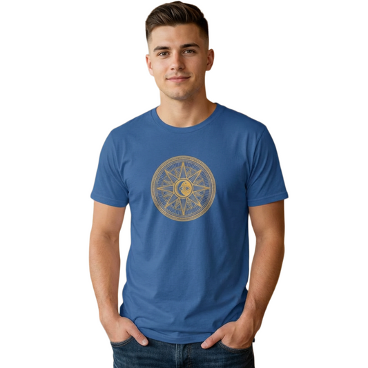 The All-Seeing Meridian T-Shirt — Sun & Moon Graphic