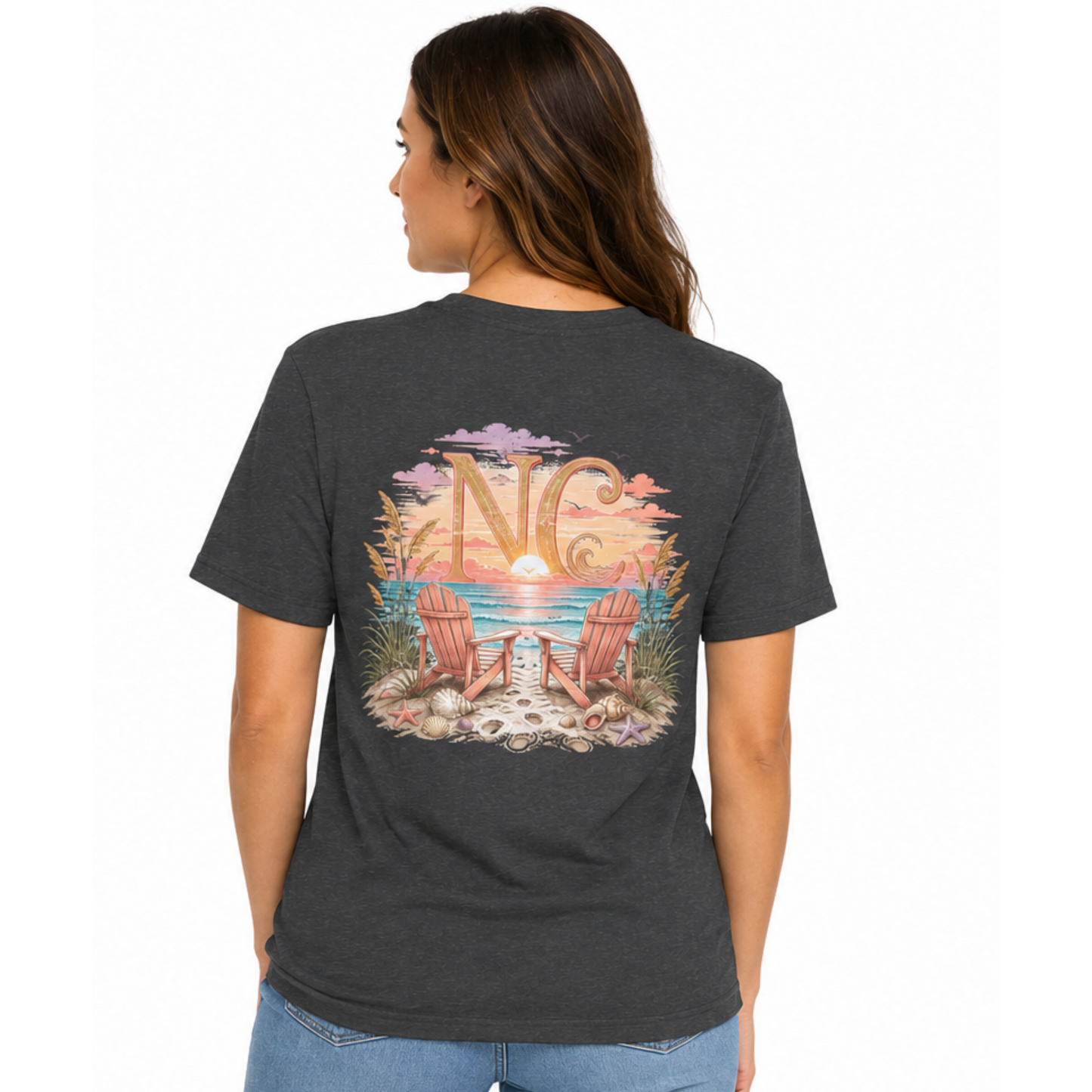 Anchor Monogram T-Shirt — Nautical Initials Beach Tee