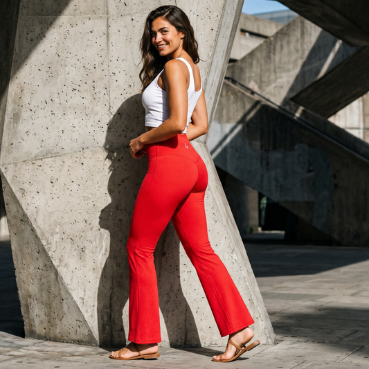 Red Flare leggings