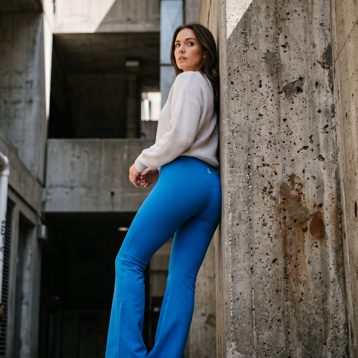 Air Force Navy Flare Leggings — High Waist Yoga Pants | Hipnowaves