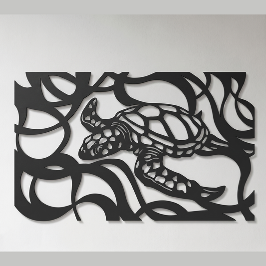 Sea Turtle Wall Art | Coastal Beach Decor